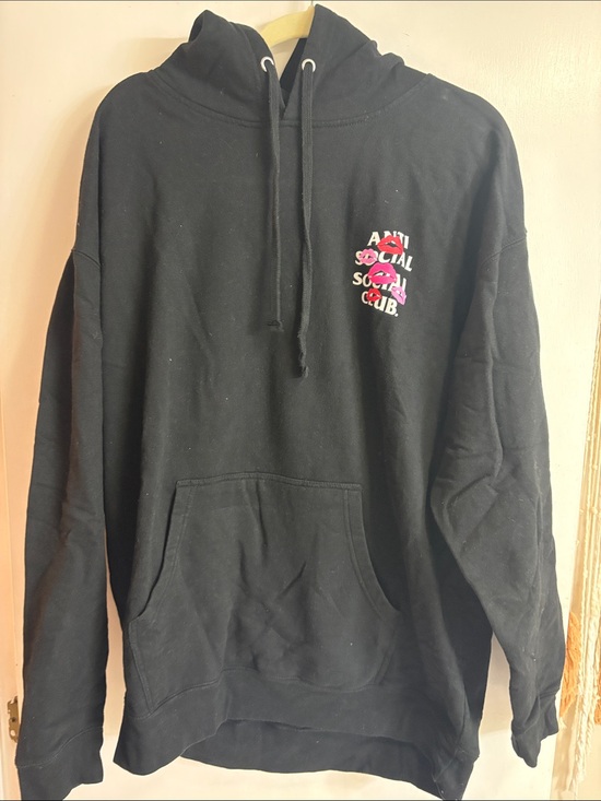 Anti Social Social Club Sweaters - Anti Social Social Club Black Hoodie XXL